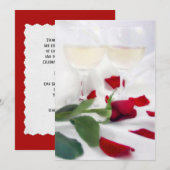 Invitation Célébration du vin et du rose (Devant / Derrière)