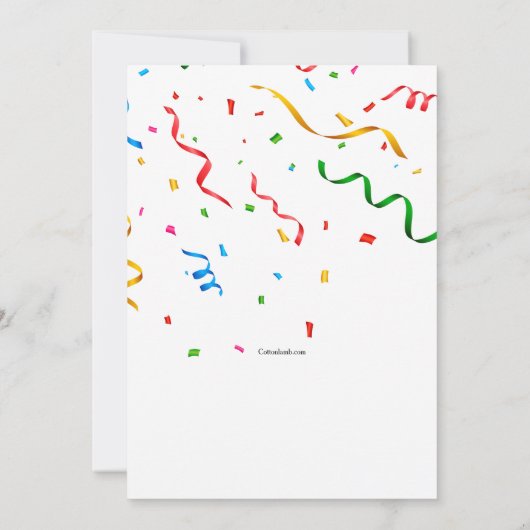 Invitation Célébration d'une année bissextile (Dos)