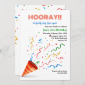 Invitation Célébration d'une année bissextile (Devant / Derrière)