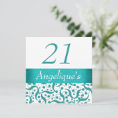 Invitation Célébration élégante de 21 ans, pour tous les âges (Debout devant)