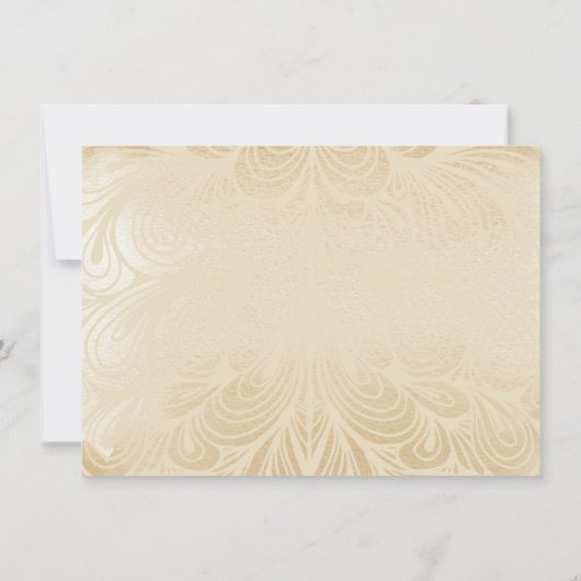 Invitation Célébration élégante de 50 ans d'anniversaire de m (Dos)