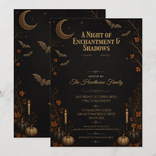 Invitation Célébration élégante de fête d'Halloween