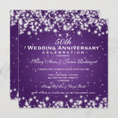 Invitation Célébration élégante de l'anniversaire de mariage  (Devant / Derrière)