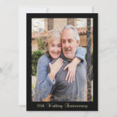 Invitation Célébration élégante du 50e anniversaire (Devant)