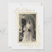 Invitation Célébration élégante du 60e anniversaire en or (Devant)