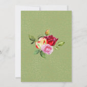 Invitation Célébration élégante du 80e anniversaire Aquarelle (Dos)