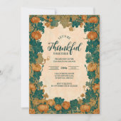 Invitation Célébration élégante du Citrouille de la récolte (Devant)