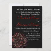 Invitation Célébration épousant le rouge (Dos)