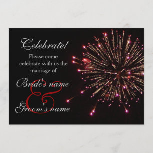 Invitation Célébration épousant le rouge