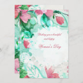 Invitation Célébration florale (Devant / Derrière)