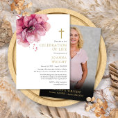 Invitation Célébration Florale Chrétienne De La Vie Funéraire