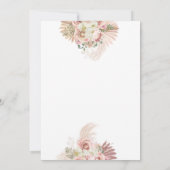 Invitation Célébration funéraire de la vie Fleurs d'herbe de  (Dos)