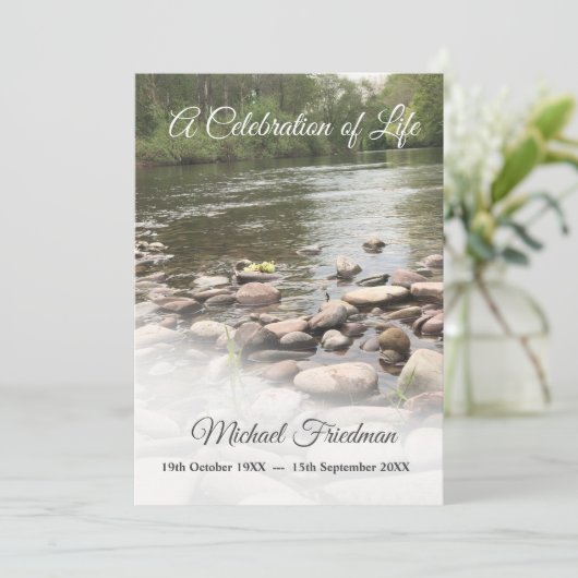 Invitation Célébration funéraire de la vie juive (Debout devant)