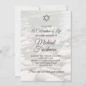 Invitation Célébration funéraire de la vie juive (Dos)