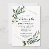 Invitation Célébration funéraire de verdure de la vie Invitat (Devant)
