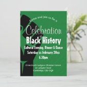 Invitation CÉLÉBRATION HISTOIRE NOIRE BHM personnalisé (Debout devant)
