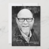 Invitation Célébration imprimable de la vie Photo complète (Devant)