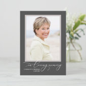 Invitation Célébration imprimable de la vie Photo complète (Debout devant)