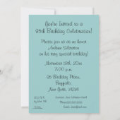 Invitation Célébration-Lakeview mémorable de 95 (Dos)