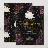 Invitation Célébration magique d'Halloween (Devant / Derrière)