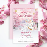 Célébration magique Unicorn 3e fête d'anniversaire
