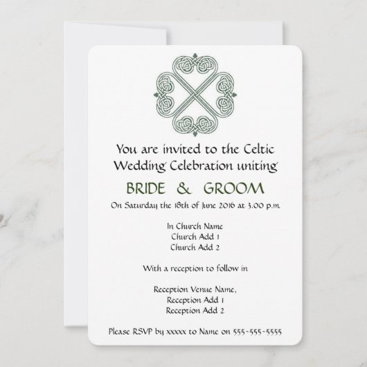 Invitation Célébration Mariage (Devant)