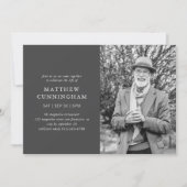 Invitation Célébration Mémorial De La Vie Moderne Simple (Devant)