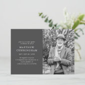 Invitation Célébration Mémorial De La Vie Moderne Simple (Debout devant)