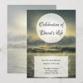 Invitation Célébration mémorielle ou religieuse de lever du s (Devant / Derrière)