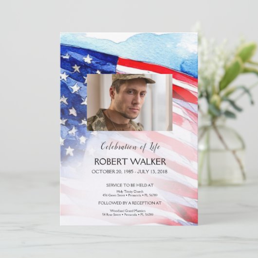 Invitation Célébration militaire de la vie (Debout devant)