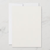 Invitation Célébration minimaliste d'anniversaire 40 ans (Dos)