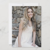 Invitation Célébration minime des funérailles de la vie (Dos)