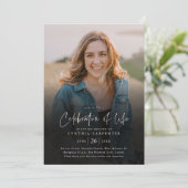 Invitation Célébration moderne de la vie funérailles commémor (Debout devant)