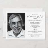 Invitation Célébration moderne de la vie / Funérailles / Mémo (Devant)