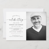 Invitation Célébration moderne de la vie Memorial Funeral Pho (Devant)