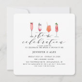 Invitation Célébration moderne de sten gris charbon (Devant)