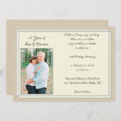 Invitation Célébration moderne du 25e anniversaire (Devant / Derrière)