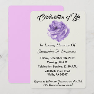 Invitation Célébration Moderne Intemporelle et Minimaliste de