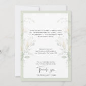 Invitation Celebration of Life Calla Lily Funeral Memorial (Dos)