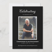 Invitation Celebration of Life Funeral Memorial (Devant)