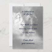 Invitation Celebration of Life Invite Angel Sky Clouds (Dos)