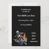 Invitation Celebration of Life Motocross Motorcycle Racing  (Devant)