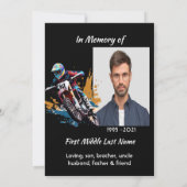 Invitation Celebration of Life Motocross Motorcycle Racing  (Dos)