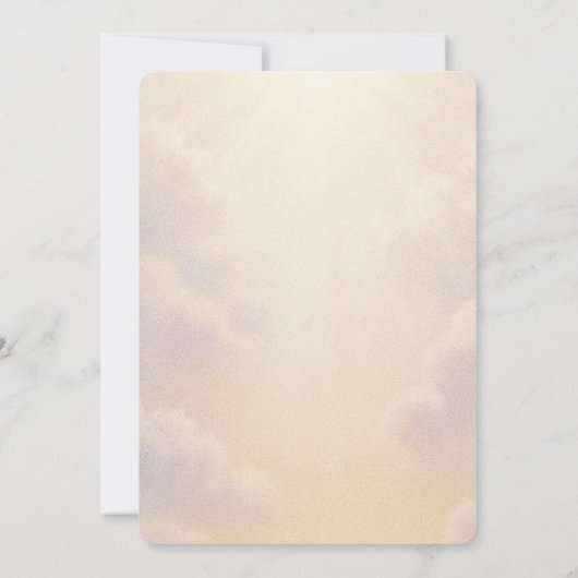 Invitation Celebration of Life - Peaceful Clouds (Dos)