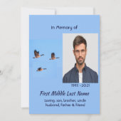 Invitation Celebration of Life Service Canada Goose Outdoors (Devant)