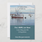 Invitation Celebration of Life Service Commercial Fisherman (Devant)