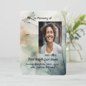 Invitation Celebration of Life Service Custom Dragonfly (Debout devant)