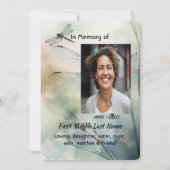 Invitation Celebration of Life Service Custom Dragonfly (Devant)