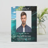 Invitation Celebration of Life Service Deep Sea Diving Diver (Debout devant)