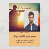 Invitation Celebration of Life Service Hunter Stag Deer (Devant)